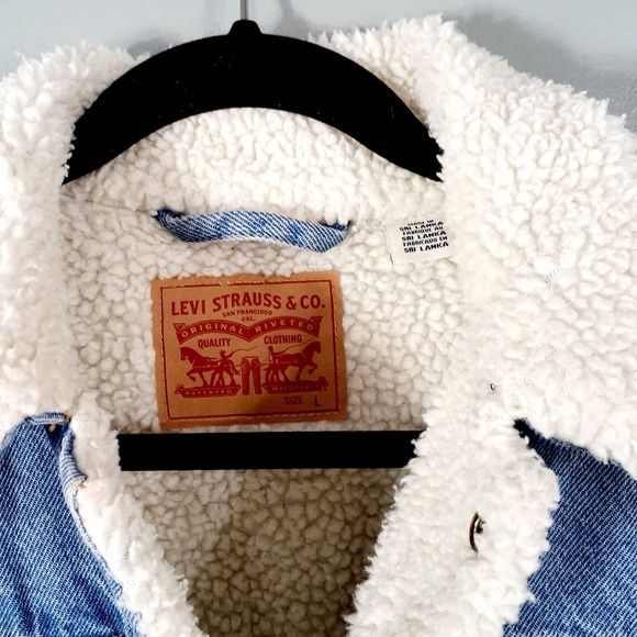 Levi's Original Sherpa Trucker Jacket L - Picture 5 of 13